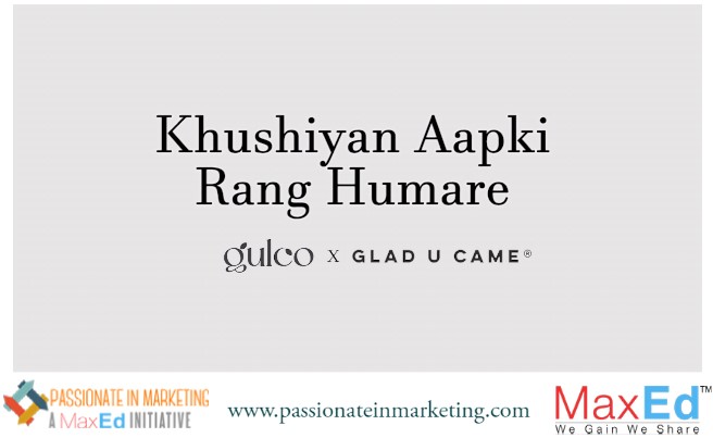 Glad U Came partners with Gulco for a Holi campaign #KhushiyaanAapkeRangHumare