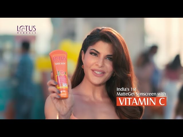 Jacqueline Fernandez appointed Brand Ambassador for Lotus Herbals Safe Sun new DVC on Sun Protection!