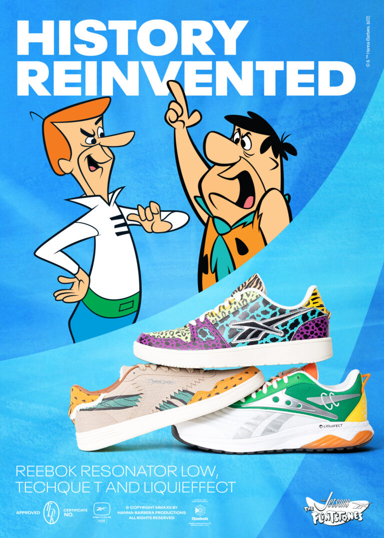 The Jetsons and The Flintstones reunite through an ultra-nostalgic footwear & apparel collection by Reebok and Warner Bros. Consumer Products