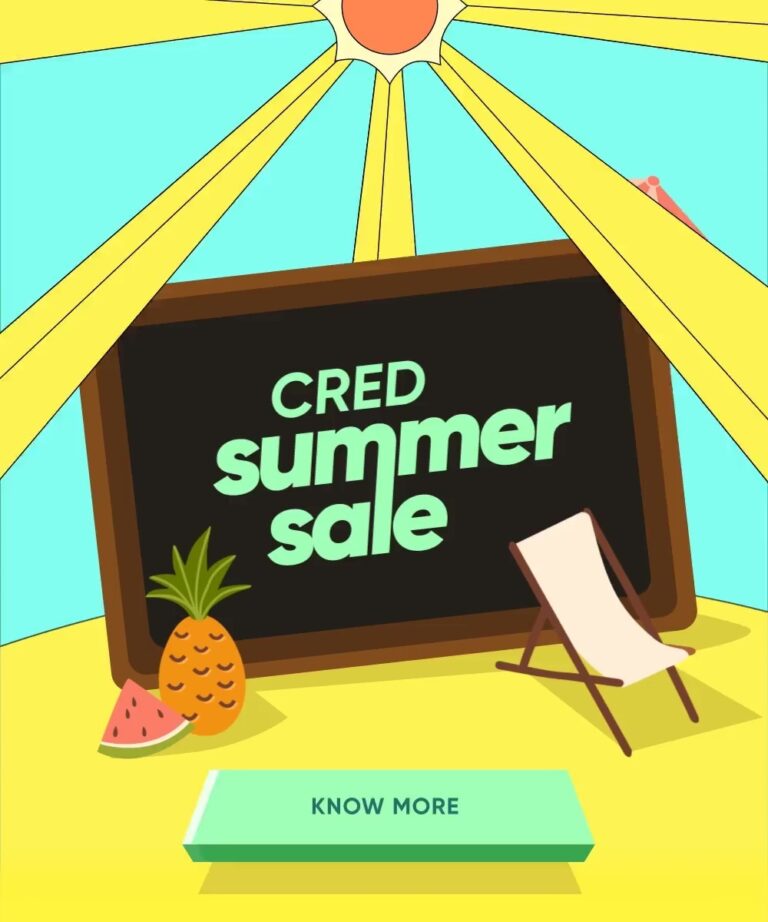 Enjoy top deals from a host of Indian D2C brands from April 26 -30 with CRED’s summer sale