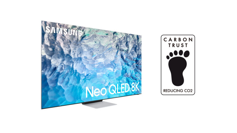 2022 Samsung TVs earn carbon reduction certification from the Carbon Trust