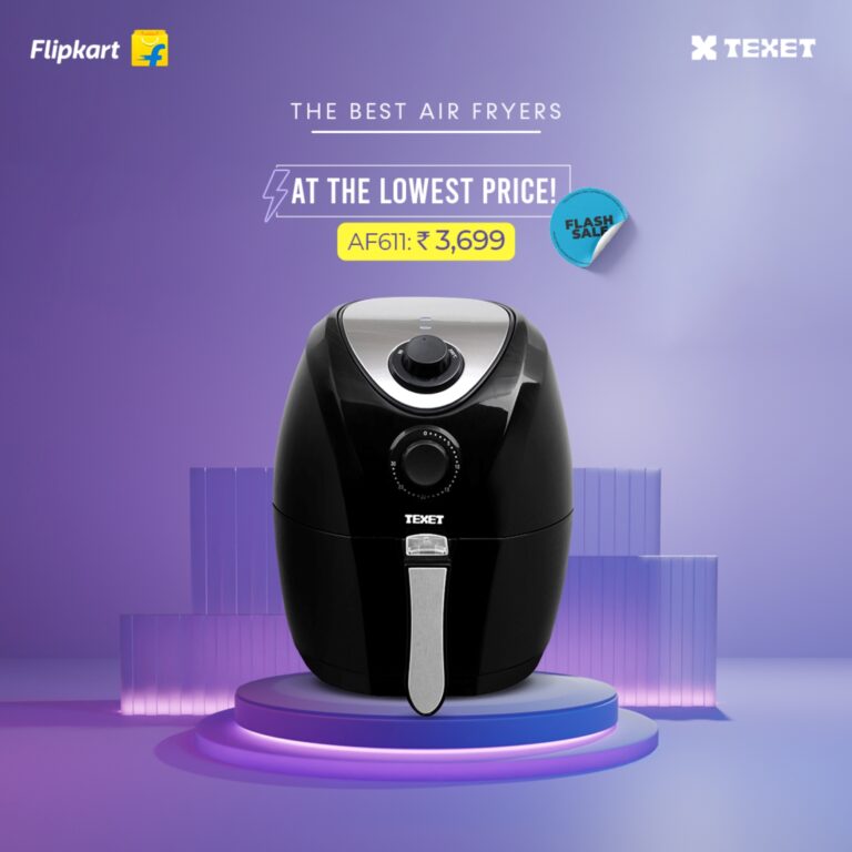 Texet marks a progressive collaboration with e-commerce giant, Flipkart; making Air Fryers more affordable