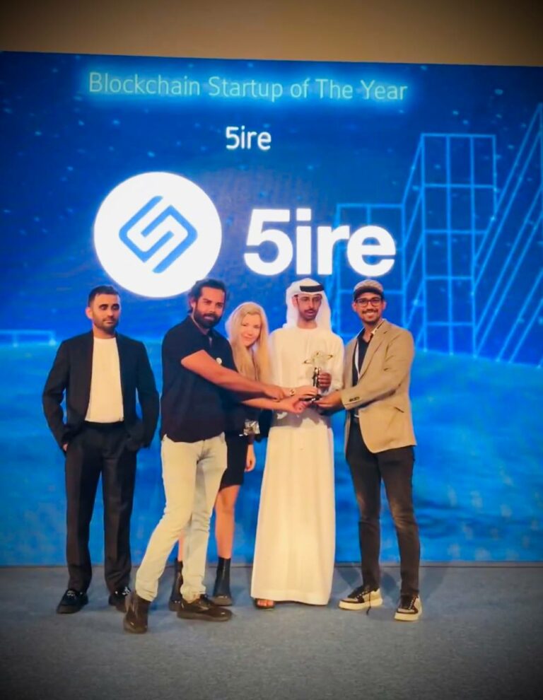 5ire wins best blockchain start-up of the year award at The Future Innovation Summit 2022