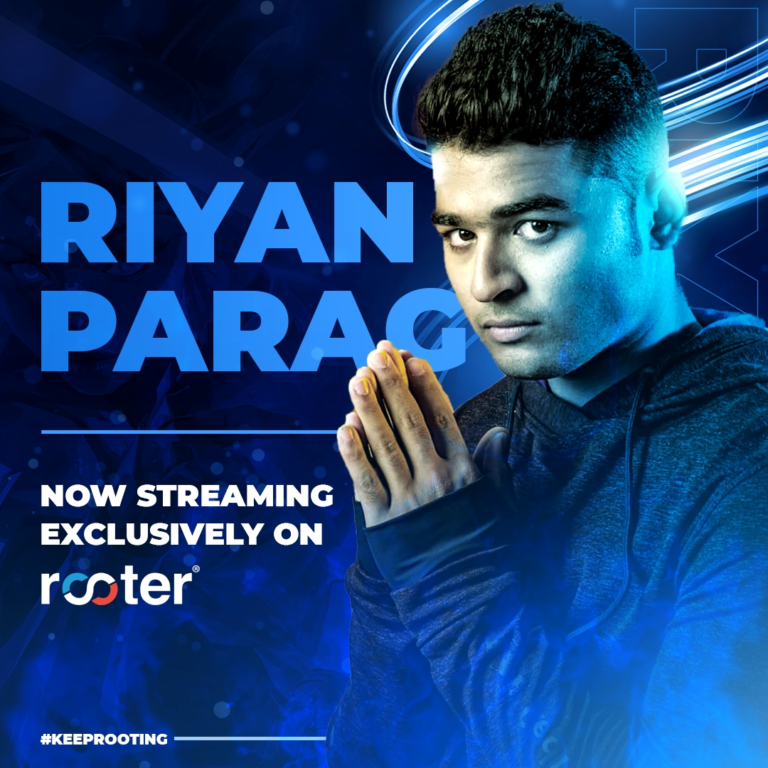 Rooter ropes Riyan Parag as an Exclusive Game Streamer