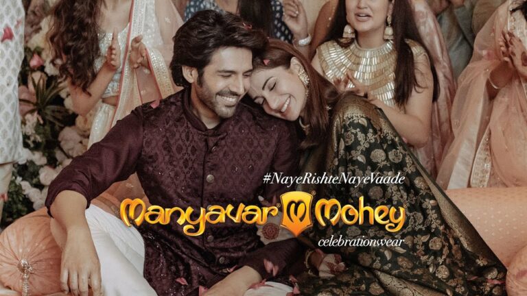 Kartik Aaryan, Manyavar’s Brand Ambassador turns up as the groom in their new Ad film ‘Naye Rishte Naye Vaade