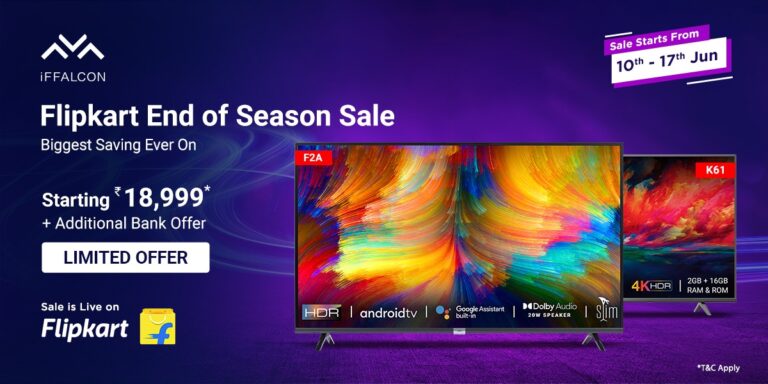 Flipkart end of season sale 2022: Bring home smart 4K HDR and FHD Android TV by iFFALCON
