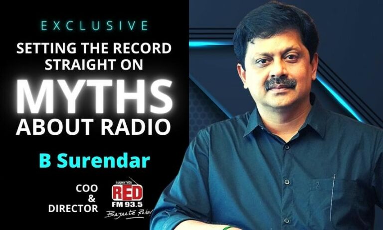 B Surendar, Red FM: Setting the record on myths about Radio