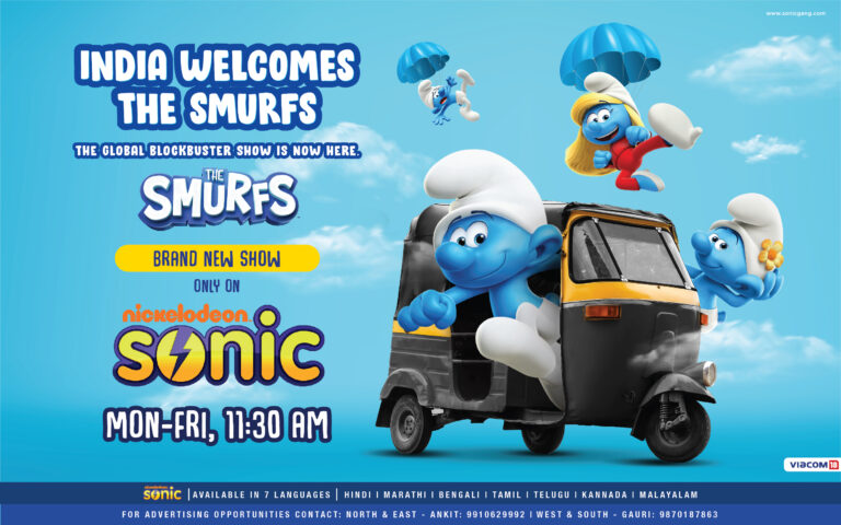 The Superhit international blockbuster show- Smurfs makes its way to India only on Sonic!