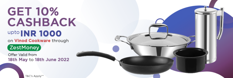 Vinod Cookware partners with ZestMoney to offer easy EMI options