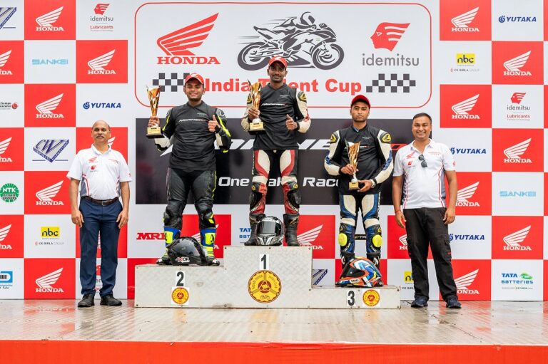 Rajiv Sethu finishes Round 2 of Indian National Motorcycle Racing Championship with a Double Podium