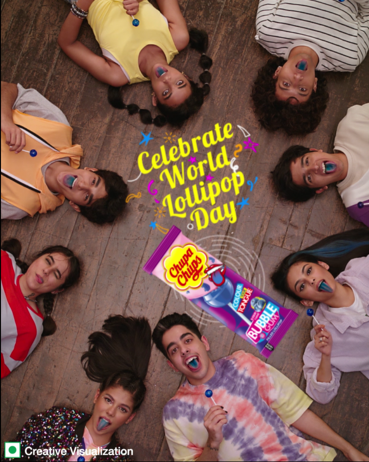 Chupa Chups celebrated World Lollipop Day with their new limited edition ‘Colour Your Tongue Lollipops’