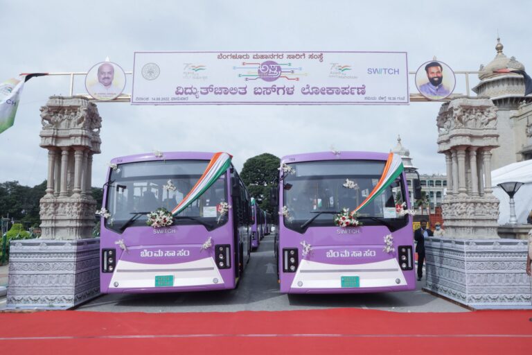 75 Switch EiV 12 buses flagged off in Bengaluru; part of 300 strong electric bus order