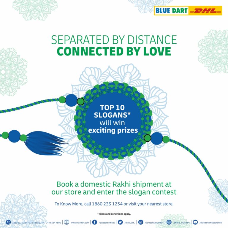 Celebrate Raksha Bandhan with Blue Dart’s Rakhi Express Offer