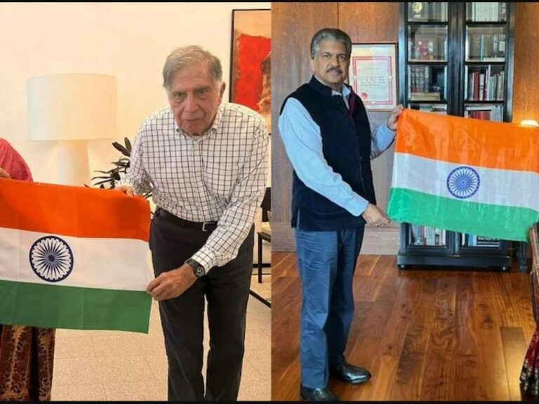 Ratan Tata receives Indian flag under Har Ghar Tiranga campaign