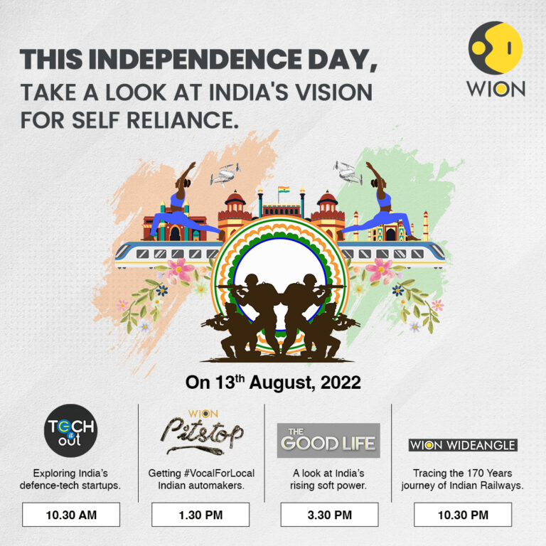 WION News to broadcast special shows on occasion of India’s Independence Day
