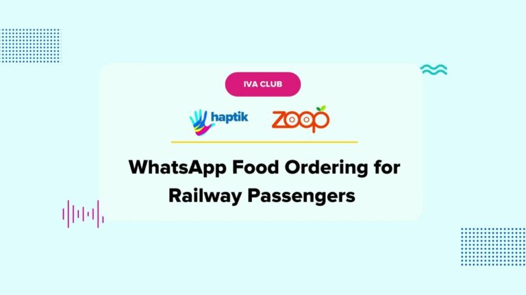 Zoop India joins hands with Haptik for launch of new WhatsApp Food Delivery for Railway Passengers