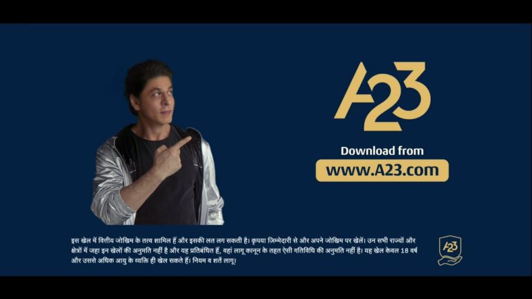 A23 launches a new set of advertisements and the second edition of its ‘Responsible Gaming’ campaign with Shahrukh Khan