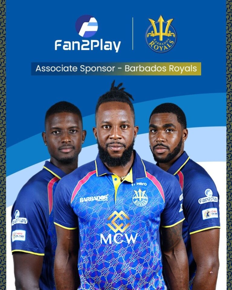 Fan2Play becomes associate sponsor of two-time CPL champions Barbados Royals