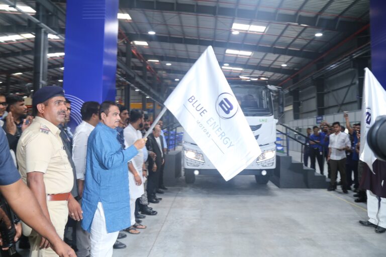 Blue energy motors launches India’s first LNG-fueled green truck manufacturing facility