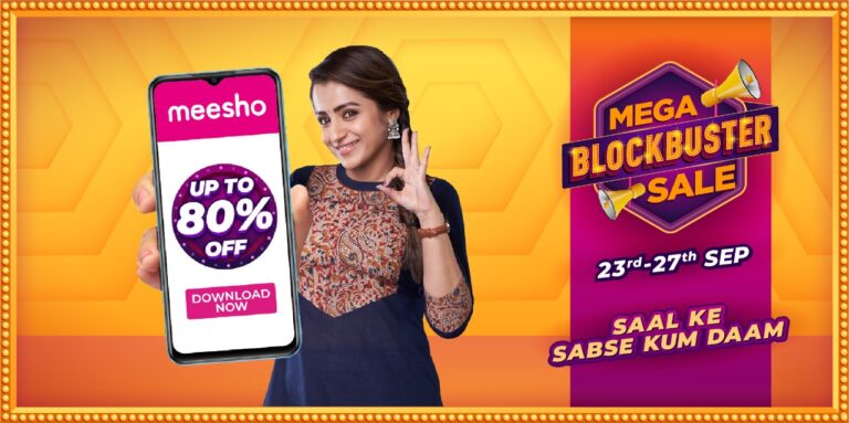Meesho announces annual festive “Mega Blockbuster Sale,” sees small business participation increase 4X