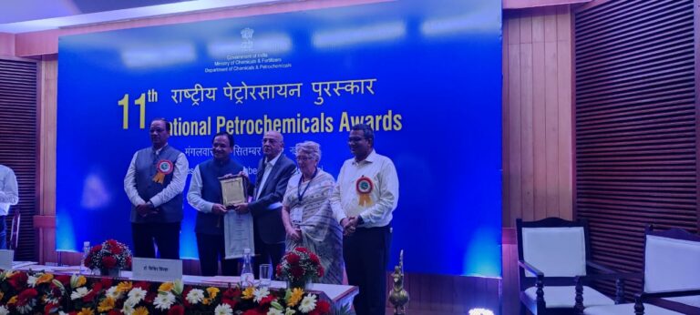 Mr. Rajnikant D. Shroff, Chairman and Managing Director of UPL Ltd. bestowed Lifetime recognition award by Shri Bhagwanth Khuba￼