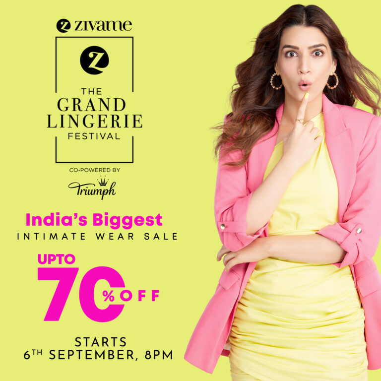 Zivame.com announces the return of India’s biggest intimate wear sale “The Grand Lingerie Festival” starting September 6th 2022