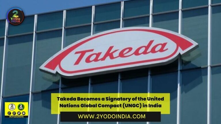 Takeda becomes a signatory of the United Nations Global Compact (UNGC) in India