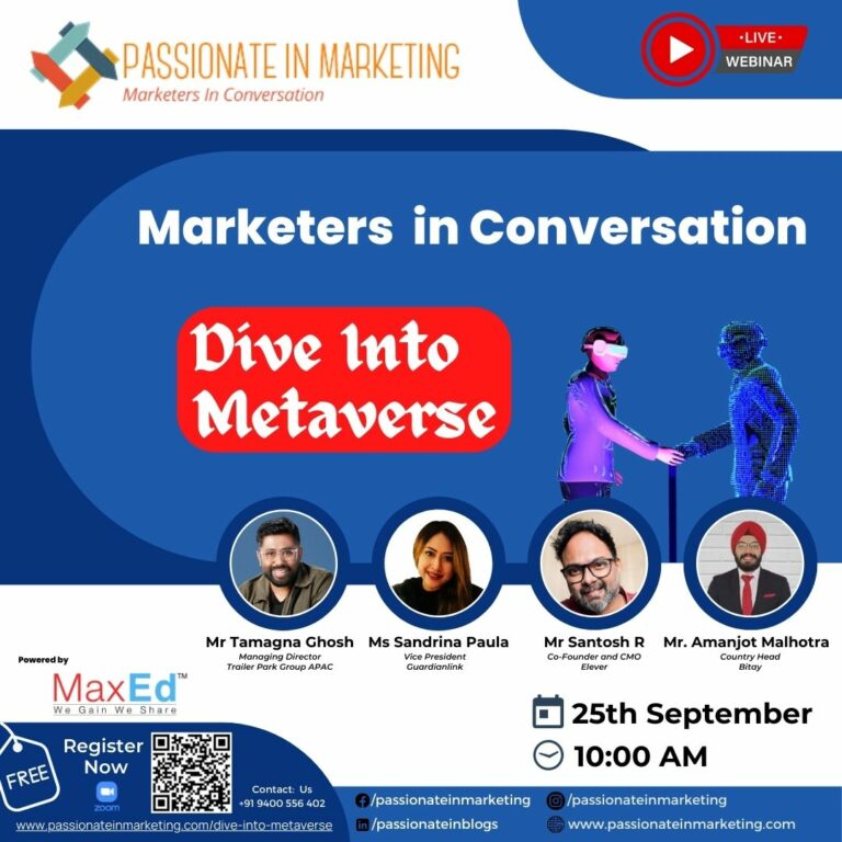 Marketers in Conversation - Dive into the METAVERSE