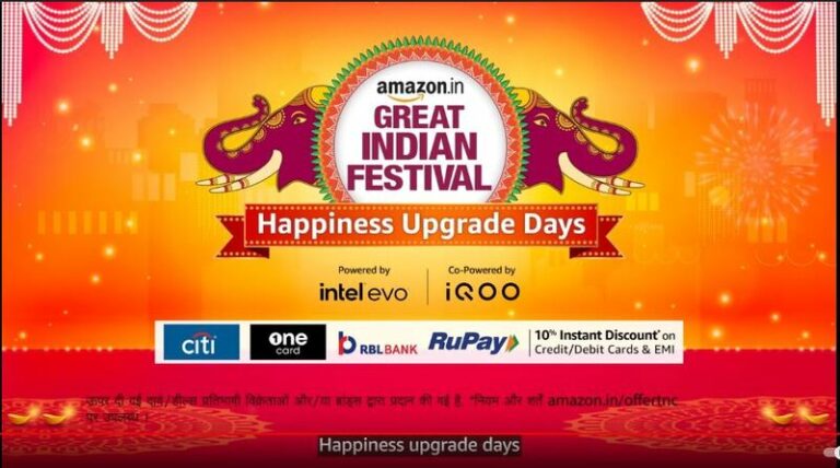 Amazon Great Indian Festival celebrates ‘Extra Happiness Days’ from midnight of 8th October