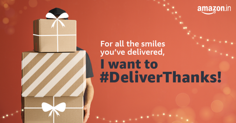 Amazon India launches the third edition of the #DeliverThanks Campaign to create India’s longest thank you note.