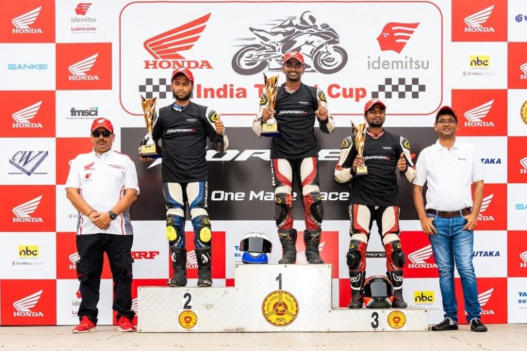 Double podium delight for IDEMITSU Honda SK69 Racing Team in final race of Pro-Stock165cc category