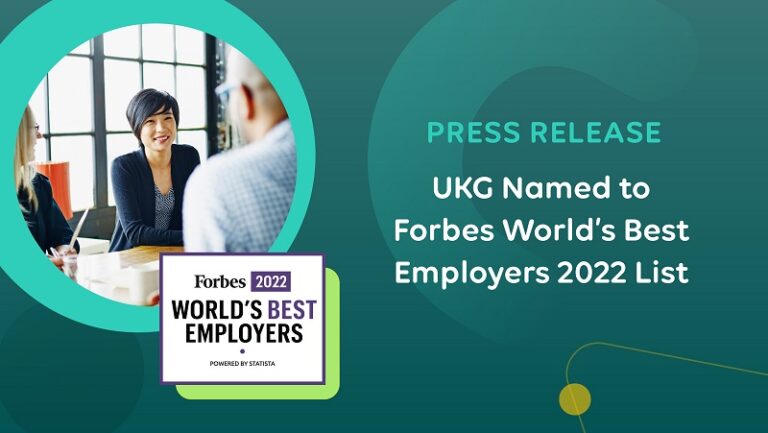 Forbes Ranks UKG #40 on World’s Best Employers List