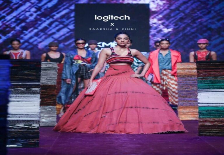 Logitech x Saaksha and Kinni collaboration at the Lakme Fashion Week with FDCI