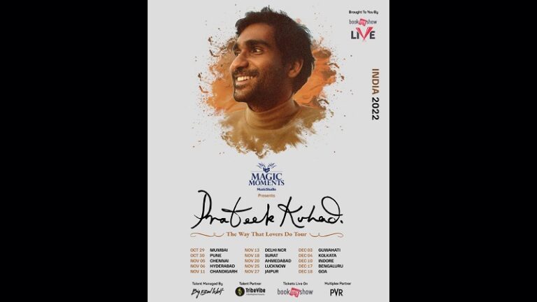 The country is all set to make Magic Moments with Prateek Kuhad’s `The Way that Lovers Do` India Tour