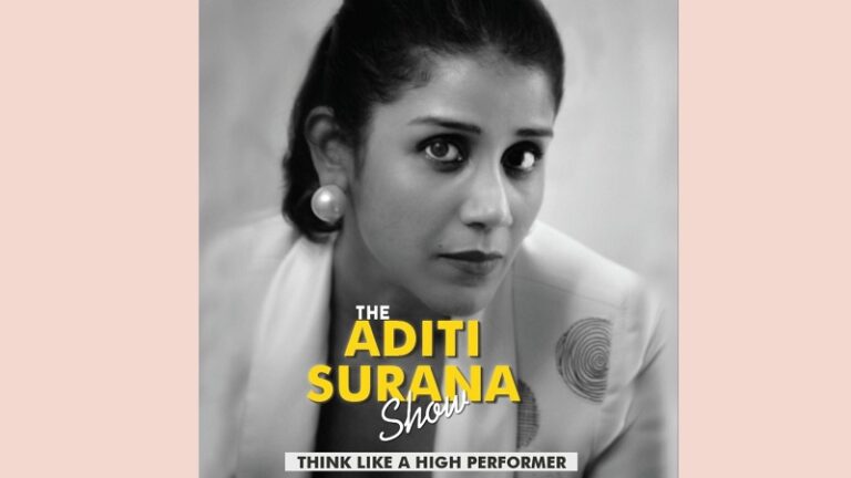 High Performance Coach and TEDx speaker, Aditi Surana launches the widely popular ‘Absolutely Write’ podcast as ‘The Aditi Surana Show’