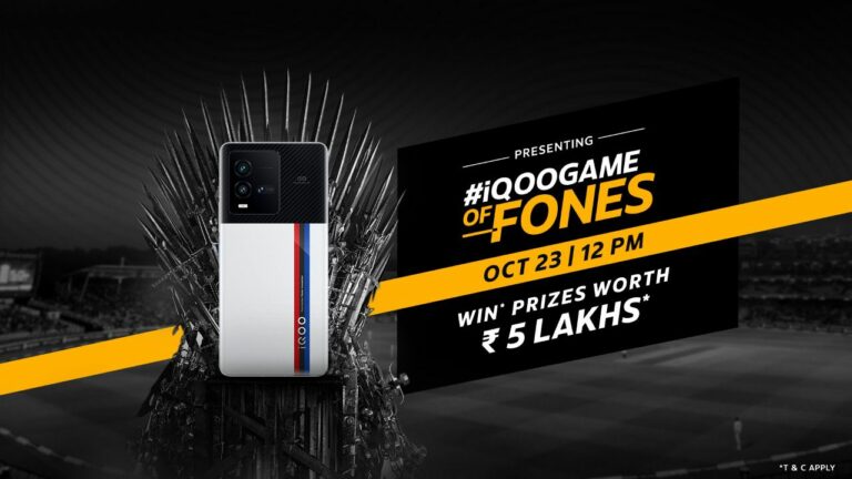 iQOO Announces #iQOOGameOfFones Contest – Massive Giveaway of iQOO Smartphones & Accessories During theT20 Cricket World Cup
