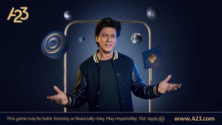 Shah Rukh Khan drives home the message of ‘Chalo Saath Khelein’ in the new ad campaign by A23, being launched around the World Cup 