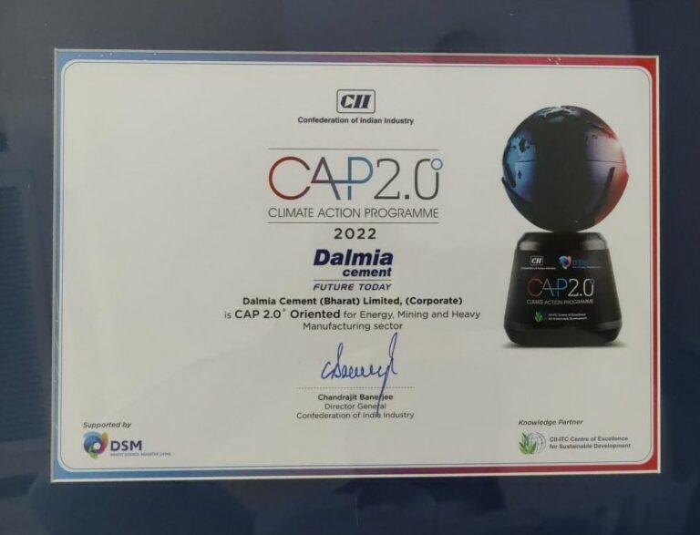 Dalmia Cement Wins Prestigious CII CAP 2.0° Award