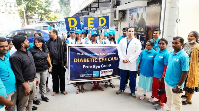 MaxiVision Organizes awareness rally on World Diabetes Day
