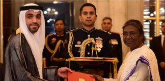 UAE Ambassador presents credentials to President of India