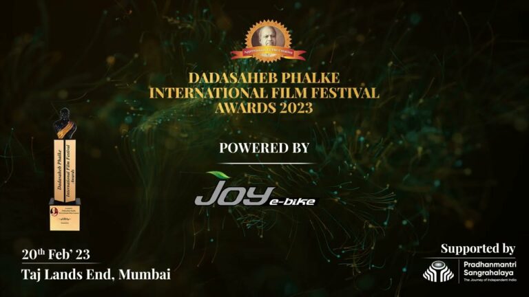 Joy e-bike to be the Powered By Partner for Dadasaheb Phalke International Film Festival Awards 2023