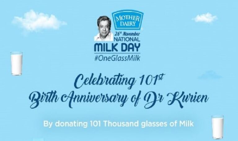 Mother Dairy pledges 101,000 glasses of milk