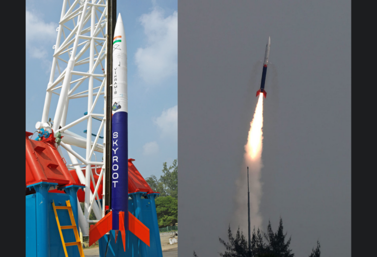 IN-SPACe facilitates maiden flight of India’s first privately designed and built rocket, as Skyroot’s Vikram S Rocket takes off from Satish Dhawan Space Centre, Sriharikota