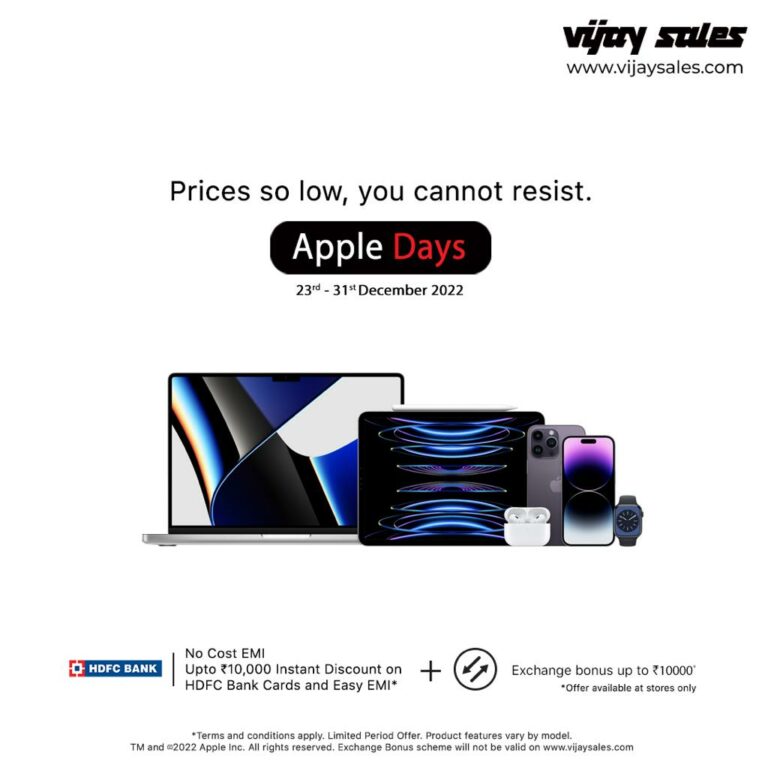 This New Year, Vijay Sales celebrates 2nd Anniversary of Apple Days campaign