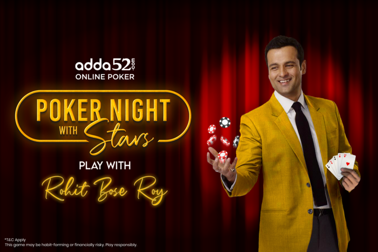 Adda52.com onboards Rohit Bose Roy for the fifth edition of ‘Poker Night with Stars’