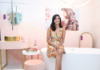 Aahana Kumra is the face of a campaign for the bathroom accessory brand Queo.