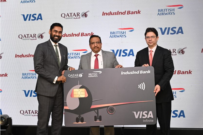 IndusInd Bank announces new partnership with Qatar Airways and British Airways to introduce a Multi-Branded Credit Card with Two Leading International Airlines