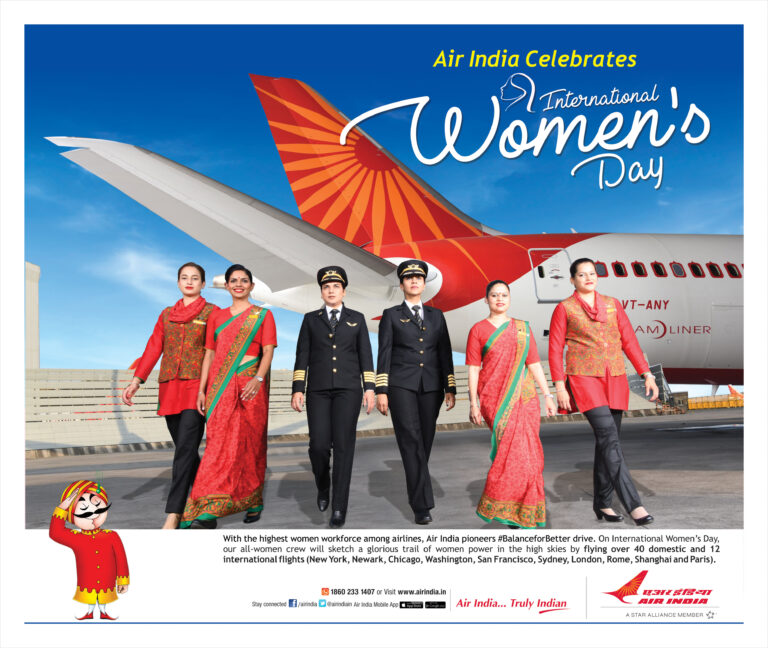 Air India group set to fly over 90 all-women crew flights to celebrate International Women’s Day