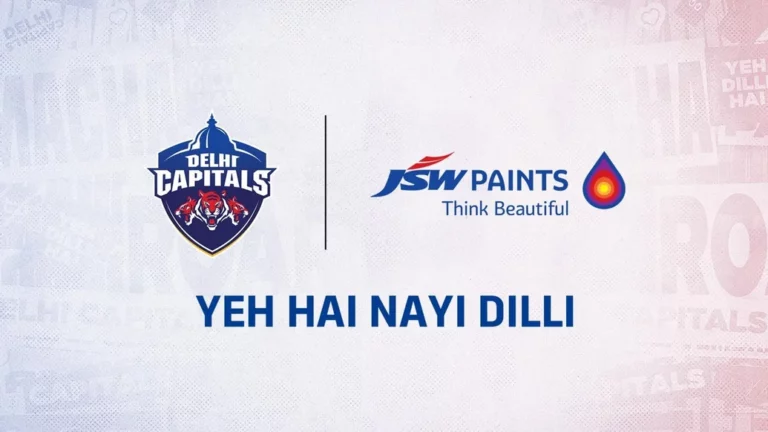 The Delhi Capitals have signed JSW Paints as their WPL 2023 Principal Sponsor.