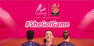 RCB's new women team with Mia by Tanishq